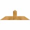 Ekena Millwork Portland Rough Sawn Timber Gable Bracket, Western Red Cedar, 48"W x 16"H x 6"D x 6"F, 8/12 Pitch GBW048X16X0606POR00RWR - alternate 1